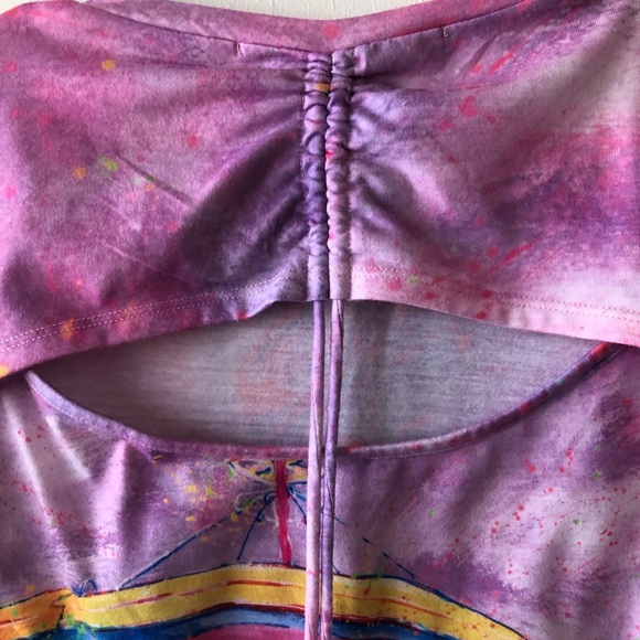 LEOMA LOVEGROVE Womens Graphic Art Studded T-Shirt Size Petite Small - Picture 7 of 12